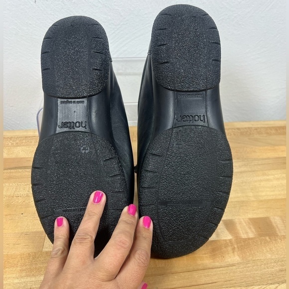 Hotter Dew Women’s Leather Lace Up Comfort Concept Work Shoe Sneaker Black Sz 9 - Picture 7 of 9